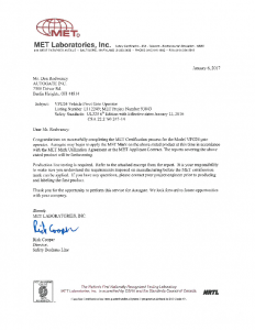 UL 325 6th ED & CSA LISTING