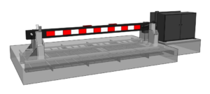 3D M30 Shallow Foundation – barrier arm only