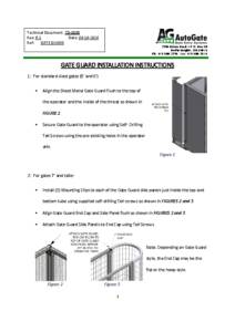 Gate Guard Installation #TD-0006 9-11-2020