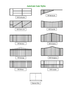 Gate Styles (Drawings)