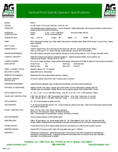 VPG-24 Specifications