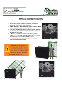 Manual Gate Operation Procedure