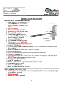 Spring Change Instructions