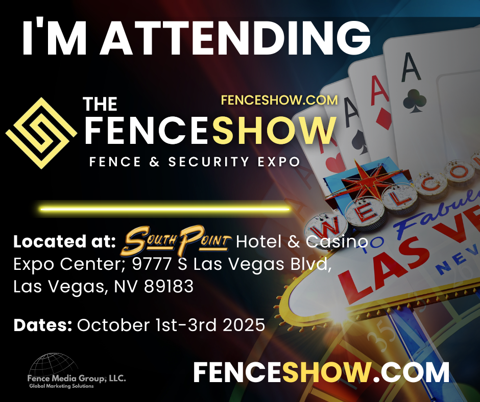an image describing that AutoGate will be attending the Fence Show this October 1-3 in Las Vegas