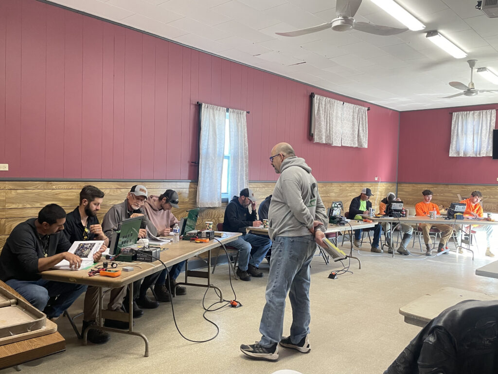 Bryan Pullin teaching hands-on Installer Training to service techs