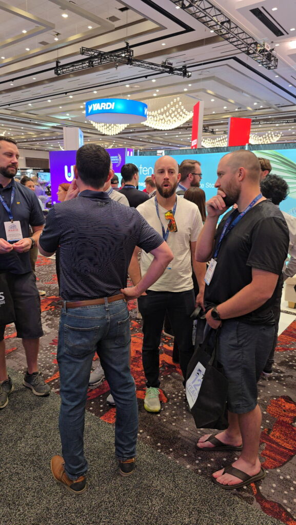 AutoGate booth and attendee conversations at the Inside Self Storage Show